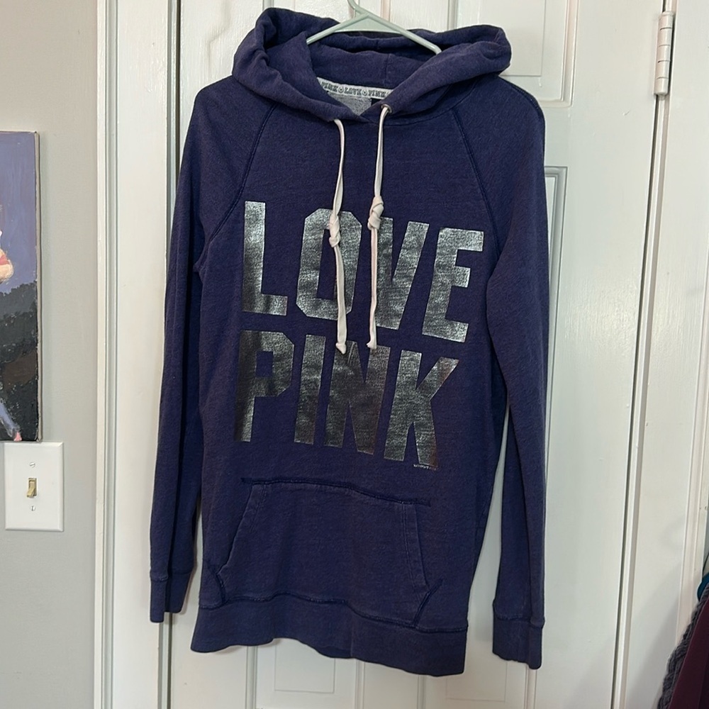Long VS pink hoodie— size small